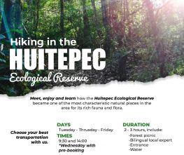 Flyer for tour hiking in the Huitepec