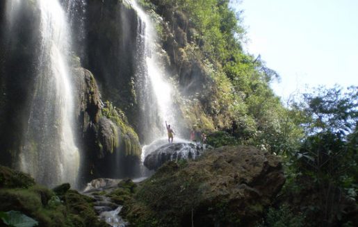 Waterfall el aguacero, chiapas region Mexico